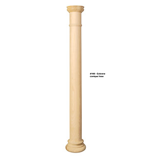 #160 Colonne conique lisse
