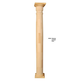#190 Colonne conique lisse